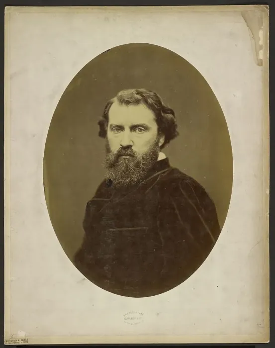 Framed Print : Portrait of a man, 1870-1900. Creator: Etienne Carjat Framed Print : Portrait of a man, 1870-1900. Creator: Etienne Carjat