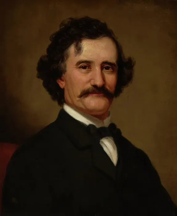 Framed Print : Portrait of a Man, about 1878. Creator: Theodore Clement Steele Framed Print : Portrait of a Man, about 1878. Creator: Theodore Clement Steele