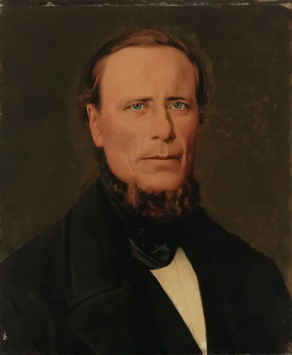 Framed Print : Portrait of a Man, 1883. Creator: Arvid Liljelund Framed Print : Portrait of a Man, 1883. Creator: Arvid Liljelund