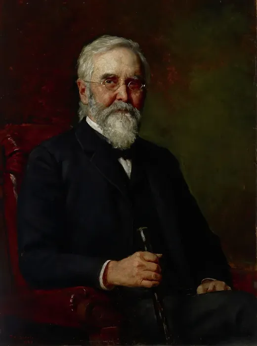 Framed Print : Portrait of a Man, 1889. Creator: Theodore Clement Steele Framed Print : Portrait of a Man, 1889. Creator: Theodore Clement Steele