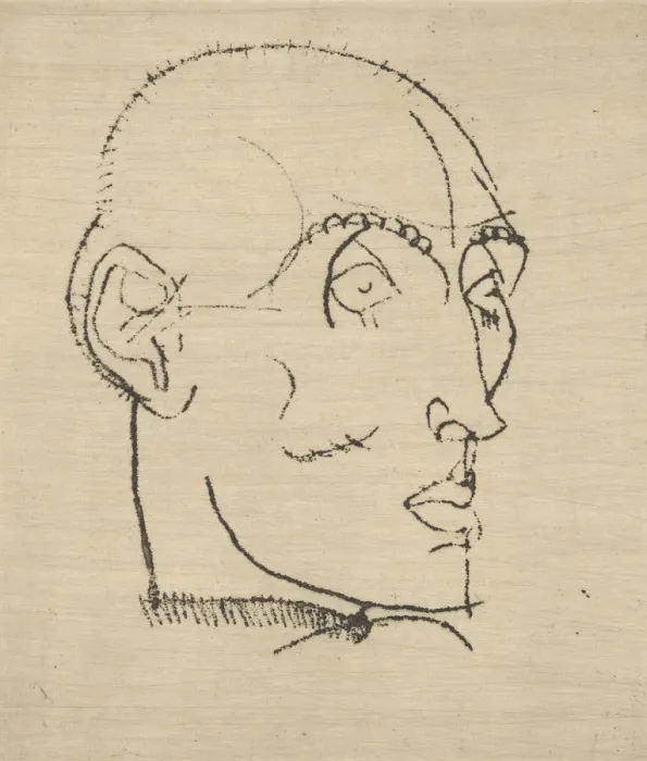 Framed Print : Portrait of a Man, 1914. Creator: Egon Schiele Framed Print : Portrait of a Man, 1914. Creator: Egon Schiele