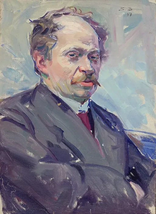 Framed Print : Portrait of a Man, 1914. Creator: Santeri Salokivi