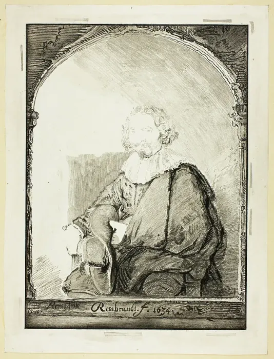 Framed Print : Portrait of a Man in an Arm Chair... published 1821. Creator: Christian Josi Framed Print : Portrait of a Man in an Arm Chair... published 1821. Creator: Christian Josi