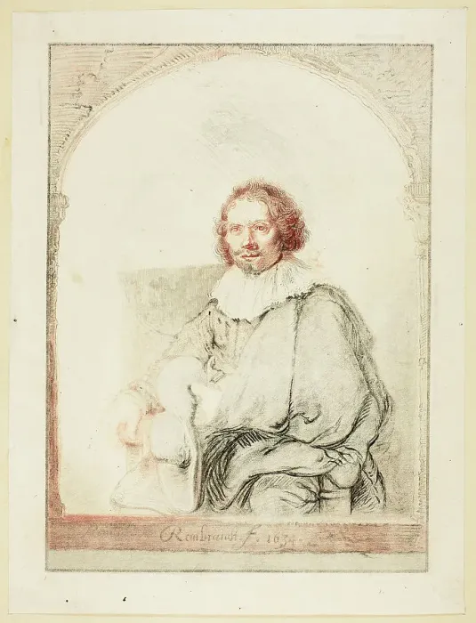 Framed Print : Portrait of a Man in an Arm Chair... published 1821. Creator: Christian Josi Framed Print : Portrait of a Man in an Arm Chair... published 1821. Creator: Christian Josi