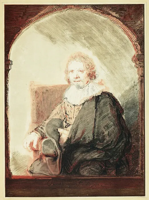 Framed Print : Portrait of a Man in an Arm Chair... published 1821. Creator: Christian Josi Framed Print : Portrait of a Man in an Arm Chair... published 1821. Creator: Christian Josi