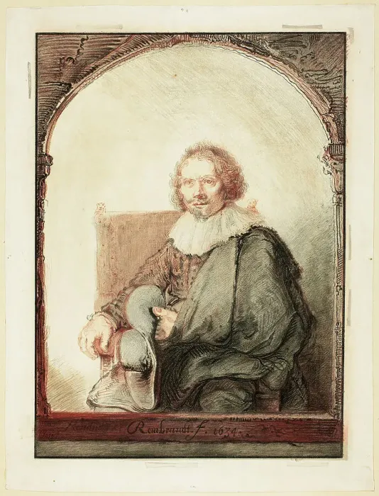 Framed Print : Portrait of a Man in an Arm Chair... published 1821. Creator: Christian Josi Framed Print : Portrait of a Man in an Arm Chair... published 1821. Creator: Christian Josi