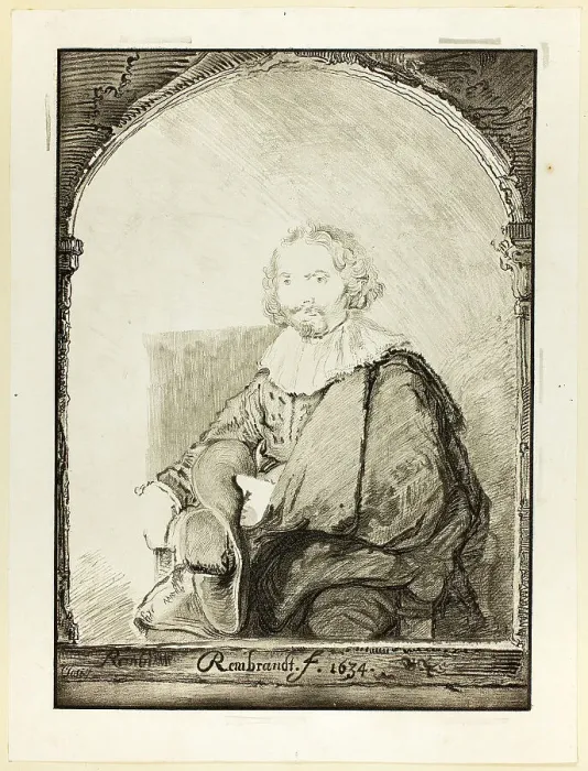 Framed Print : Portrait of a Man in an Arm Chair... published 1821. Creator: Christian Josi Framed Print : Portrait of a Man in an Arm Chair... published 1821. Creator: Christian Josi