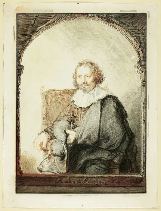Framed Print : Portrait of a Man in an Arm Chair... published 1821. Creator: Christian Josi Framed Print : Portrait of a Man in an Arm Chair... published 1821. Creator: Christian Josi