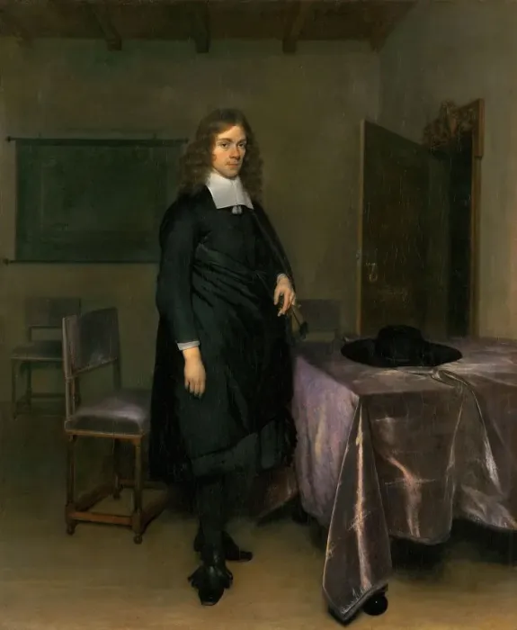 Framed Print : Portrait of a man. Artist: Ter Borch, Gerard, the Younger (1617-1681) Framed Print : Portrait of a man. Artist: Ter Borch, Gerard, the Younger (1617-1681)