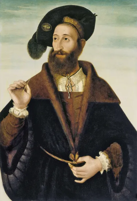 Framed Print : Portrait of a Man. Artist: Veneto, Bartolomeo (1502-1555) Framed Print : Portrait of a Man. Artist: Veneto, Bartolomeo (1502-1555)