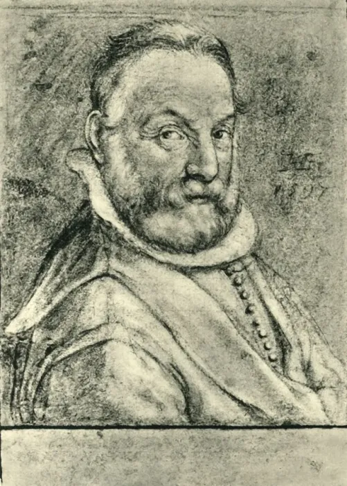 Framed Print : Portrait of a Man with a Beard, 1597, (1943). Creator: Hendrik Goltzius Framed Print : Portrait of a Man with a Beard, 1597, (1943). Creator: Hendrik Goltzius