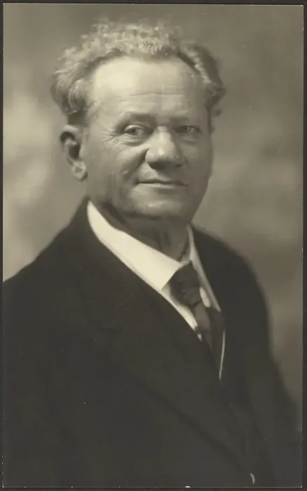 Framed Print : Portrait of a Man in Black Striped Suit, 1907-1943. Creator: Louis Fleckenstein Framed Print : Portrait of a Man in Black Striped Suit, 1907-1943. Creator: Louis Fleckenstein