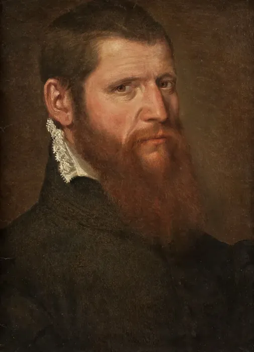 Framed Print : Portrait of a Man in Black, unknown date. Creator: Anon