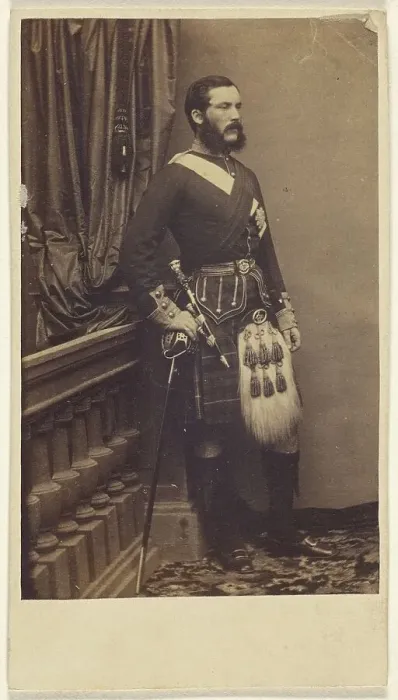 Framed Print : Portrait of a man in British military uniform, about 1865. Creator: Unknown Framed Print : Portrait of a man in British military uniform, about 1865. Creator: Unknown