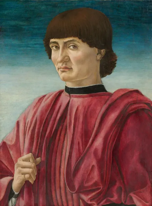 Framed Print : Portrait of a Man, c. 1450. Creator: Andrea del Castagno Framed Print : Portrait of a Man, c. 1450. Creator: Andrea del Castagno