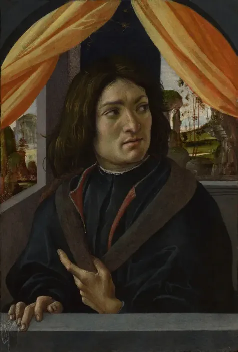 Framed Print : Portrait of a Man, c. 1500. Artist: Raffaellino del Garbo (1466-1524) Framed Print : Portrait of a Man, c. 1500. Artist: Raffaellino del Garbo (1466-1524)