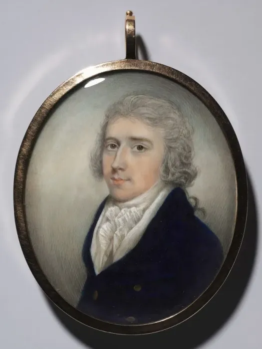 Framed Print : Portrait of a Man, c. 1795-1800. Creator: N *** Freese (British) Framed Print : Portrait of a Man, c. 1795-1800. Creator: N *** Freese (British)