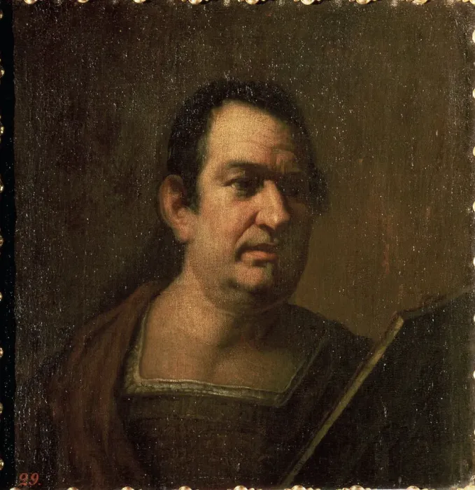 Framed Print : Portrait of a Man, c. 17th century. Artist: Luca Giordano Framed Print : Portrait of a Man, c. 17th century. Artist: Luca Giordano