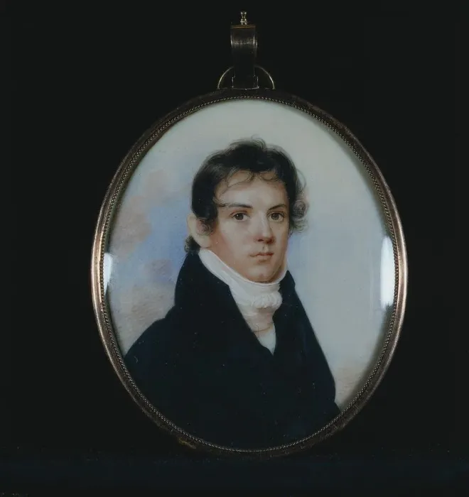 Framed Print : Portrait of a Man, c. 1810. Creator: John Wesley Jarvis (American, 1781-1840) Framed Print : Portrait of a Man, c. 1810. Creator: John Wesley Jarvis (American, 1781-1840)