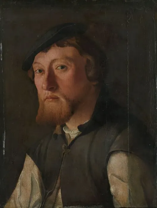 Framed Print : Portrait of a man, c.1530-c.1540. Creator: Anon Framed Print : Portrait of a man, c.1530-c.1540. Creator: Anon