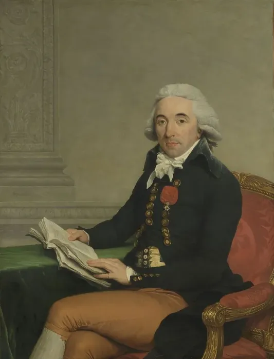 Framed Print : Portrait of a Man, c.1795. Creator: Francois-Andre Vincent Framed Print : Portrait of a Man, c.1795. Creator: Francois-Andre Vincent