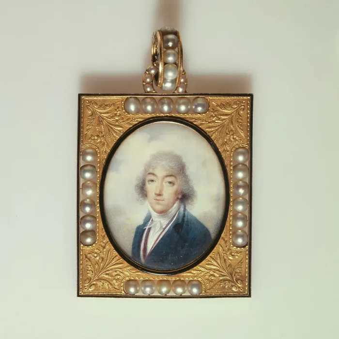 Framed Print : Portrait of a man, c1802. Creator: Jean-Baptiste Isabey Framed Print : Portrait of a man, c1802. Creator: Jean-Baptiste Isabey