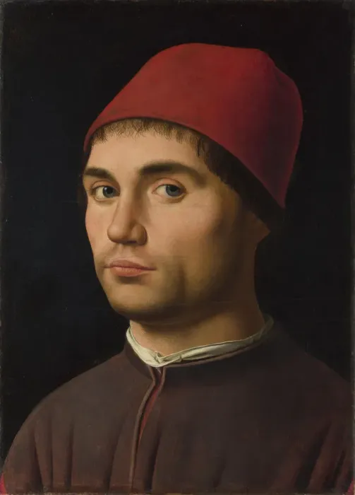Framed Print : Portrait of a man, ca 1475. Artist: Antonello da Messina (ca 1430-1479) Framed Print : Portrait of a man, ca 1475. Artist: Antonello da Messina (ca 1430-1479)