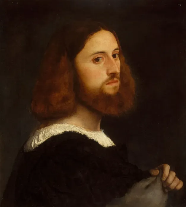 Framed Print : Portrait of a Man, ca. 1515. Creator: Titian Framed Print : Portrait of a Man, ca. 1515. Creator: Titian
