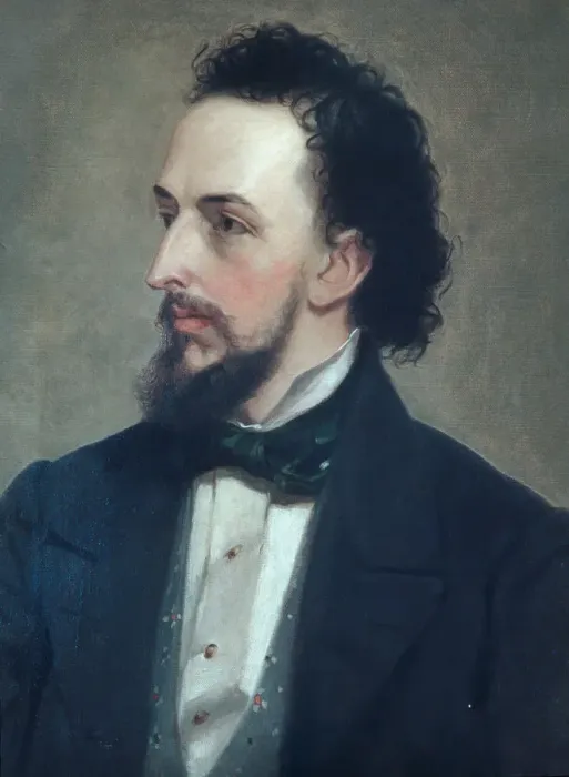Framed Print : Portrait of a Man, ca. 1850. Creator: Unknown