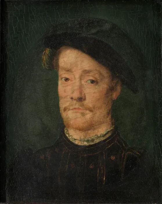 Framed Print : Portrait of a Man. Creator: Corneille de Lyon Framed Print : Portrait of a Man. Creator: Corneille de Lyon