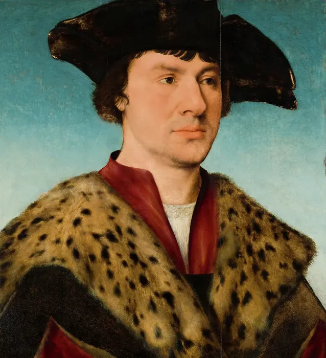 Framed Print : Portrait of a Man. Creator: Joos van Cleve Framed Print : Portrait of a Man. Creator: Joos van Cleve