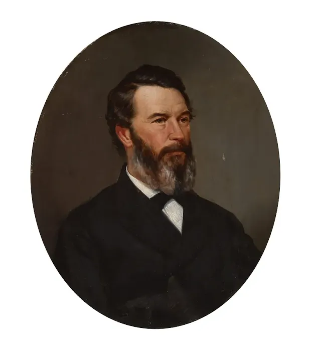 Framed Print : Portrait of a Man, date unknown, c1830-1892. Creator: Jacob Cox Framed Print : Portrait of a Man, date unknown, c1830-1892. Creator: Jacob Cox