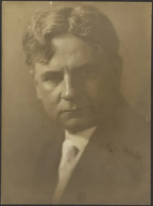 Framed Print : Portrait of a Man with Deep Set Eyes, 1907-1943. Creator: Louis Fleckenstein Framed Print : Portrait of a Man with Deep Set Eyes, 1907-1943. Creator: Louis Fleckenstein