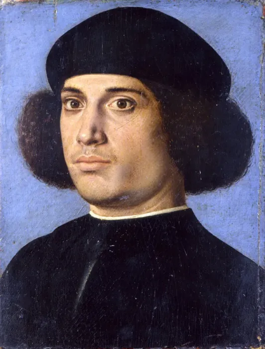 Framed Print : Portrait of a Man, Early16th cen Artist: Previtali, Andrea (ca 1480-1528) Framed Print : Portrait of a Man, Early16th cen Artist: Previtali, Andrea (ca 1480-1528)