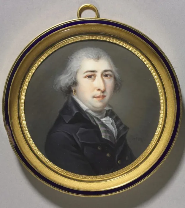 Framed Print : Portrait of a Man with an Earring, c. 1800. Creator: Anonymous Graff (1800) Framed Print : Portrait of a Man with an Earring, c. 1800. Creator: Anonymous Graff (1800)
