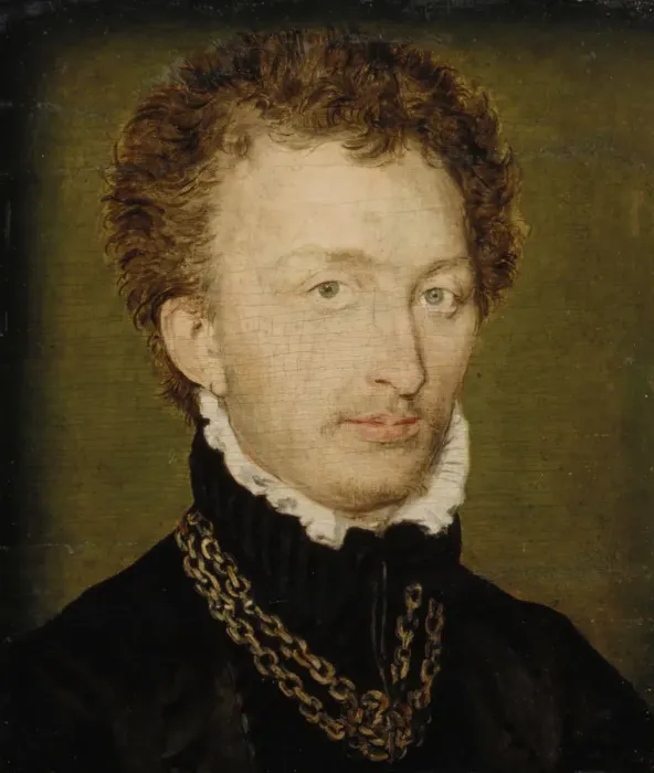 Framed Print : Portrait of a Man with a Gold Chain. Creator: Corneille de Lyon Framed Print : Portrait of a Man with a Gold Chain. Creator: Corneille de Lyon