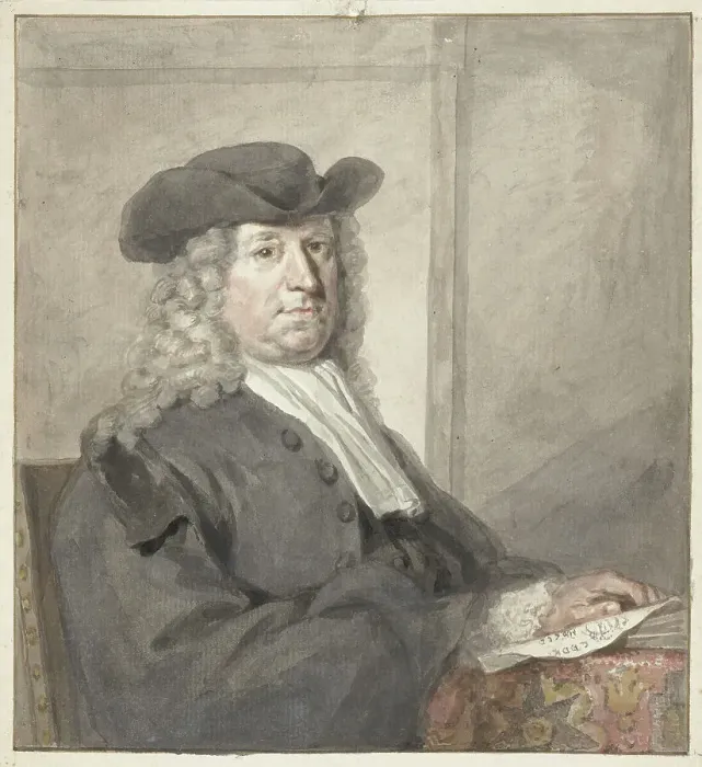 Framed Print : Portrait of a man with a hat and a grey wig, to the right, 1720-1792. Creator: Aert Schouman Framed Print : Portrait of a man with a hat and a grey wig, to the right, 1720-1792. Creator: Aert Schouman