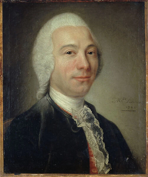 Portrait of man, formerly identified as Alembert, 1770. Creator: Catherine Lusurier