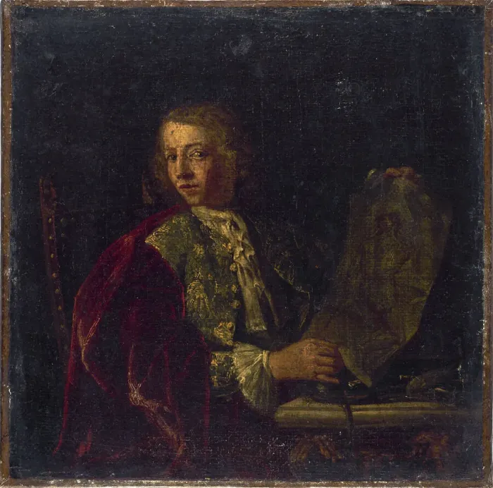 Framed Print : Portrait of man, formerly identified as Martin Desjardins (1640-1694), c1700. Creator: Unknown Framed Print : Portrait of man, formerly identified as Martin Desjardins (1640-1694), c1700. Creator: Unknown
