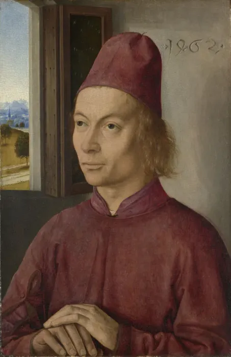 Framed Print : Portrait of a Man (Jan van Winckele?), 1462. Artist: Bouts, Dirk (1410 / 20-1475) Framed Print : Portrait of a Man (Jan van Winckele?), 1462. Artist: Bouts, Dirk (1410 / 20-1475)