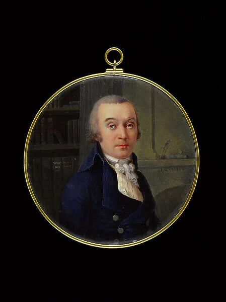 Portrait of a man in a library, between 1800 and 1810. Creator: Henri Leveque