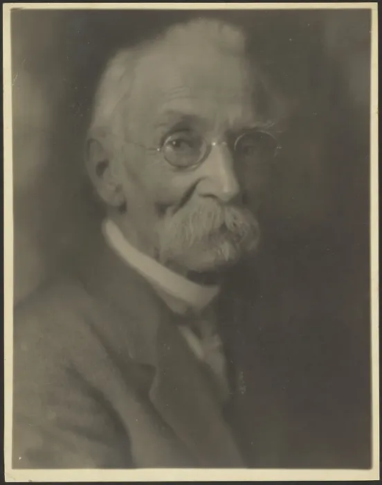 Framed Print : Portrait of a Man with Long Moustache, 1907-1943. Creator: Louis Fleckenstein Framed Print : Portrait of a Man with Long Moustache, 1907-1943. Creator: Louis Fleckenstein