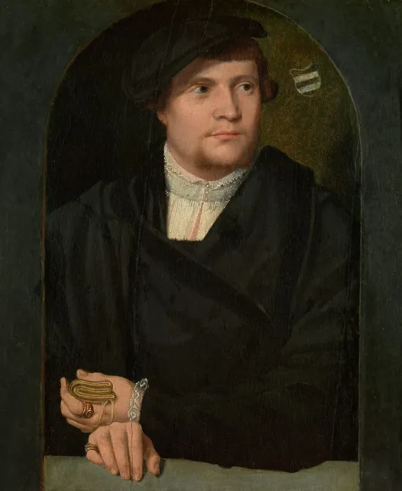 Framed Print : Portrait of a Man, mid-16th century. Creator: Bartholomaeus Bruyn the Elder Framed Print : Portrait of a Man, mid-16th century. Creator: Bartholomaeus Bruyn the Elder
