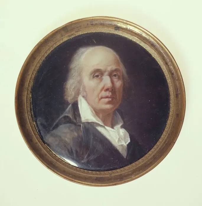 Framed Print : Portrait of man with an open collar, c1795. Creator: Ecole Francaise Framed Print : Portrait of man with an open collar, c1795. Creator: Ecole Francaise