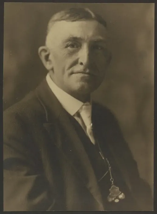 Framed Print : Portrait of a Man with Pocketwatch, 1907-1943. Creator: Louis Fleckenstein Framed Print : Portrait of a Man with Pocketwatch, 1907-1943. Creator: Louis Fleckenstein