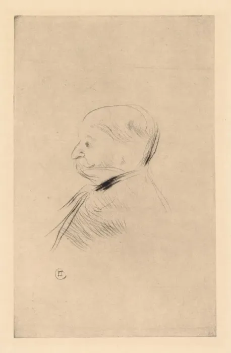 Framed Print : Portrait of a Man (Portrait dun homme), 1898 (printed 1927). Creator: Henri de Toulouse-Lautrec Framed Print : Portrait of a Man (Portrait dun homme), 1898 (printed 1927). Creator: Henri de Toulouse-Lautrec