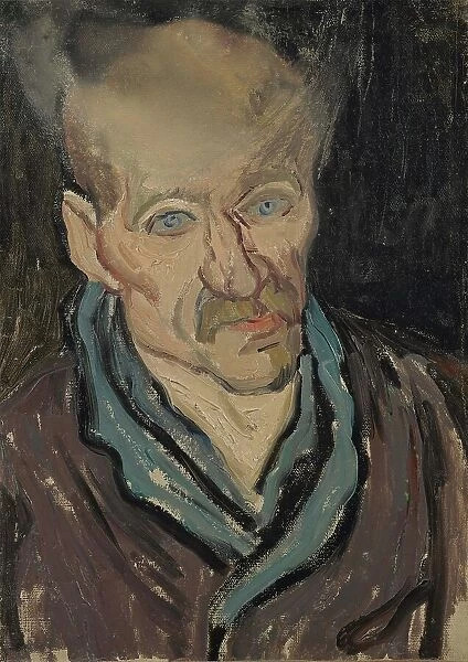 Portrait of a Man (Portrait of a patient at the Hospital Saint-Paul), 1889. Creator: Gogh, Vincent, van (1853-1890)