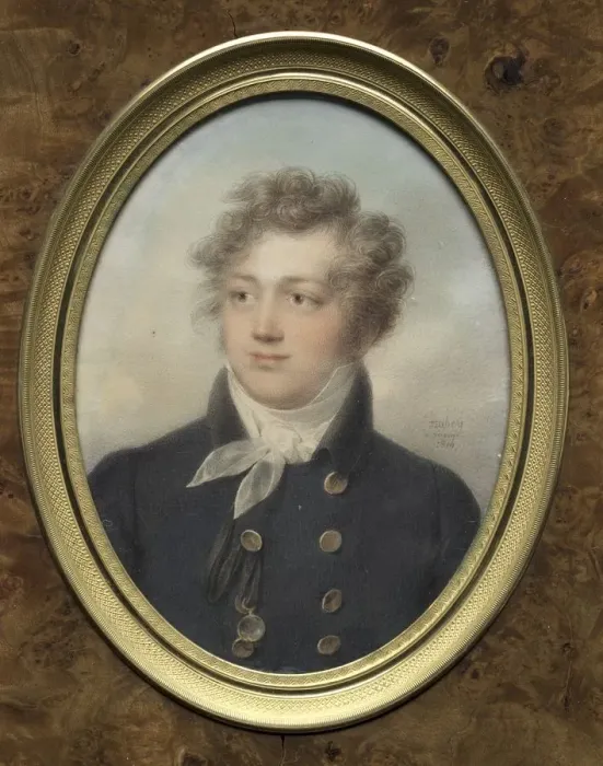 Framed Print : Portrait of a Man, possibly Alexander I, Emperor of Russia, 1814. Creator: Jean-Baptiste Isabey Framed Print : Portrait of a Man, possibly Alexander I, Emperor of Russia, 1814. Creator: Jean-Baptiste Isabey
