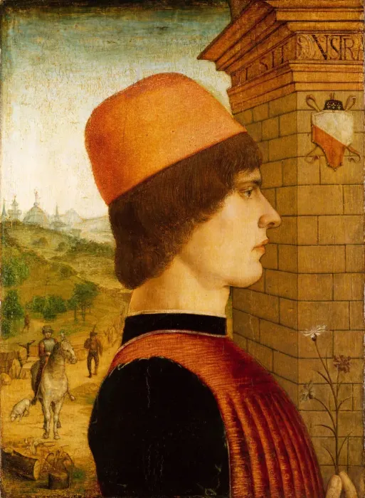 Framed Print : Portrait of a Man, possibly Matteo di Sebastiano di Bernardino Gozzadini, 1494(?) Framed Print : Portrait of a Man, possibly Matteo di Sebastiano di Bernardino Gozzadini, 1494(?)