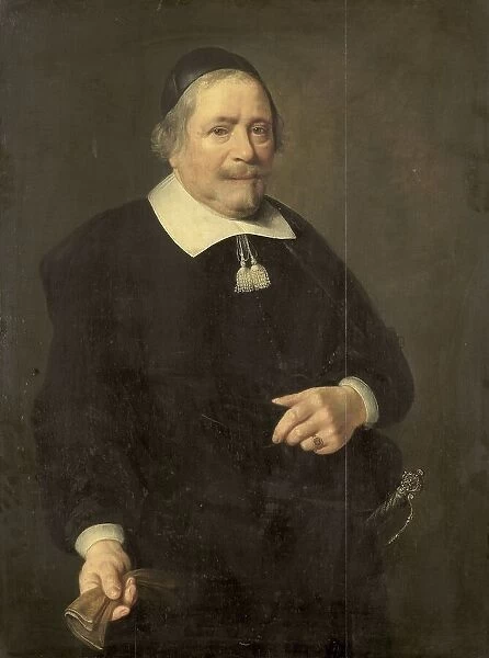 Portrait of a Man, presumably Willem van Velden, Secretary to Hugo de Groot, 1657. Creator: Unknown